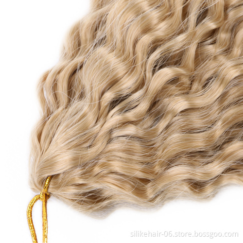 Synthetic Soft Long Water Wave Crochet Hair Synthetic Brazilian Braids Hair Extension ombre Brazilian Braids Curly Crotchet Hair
